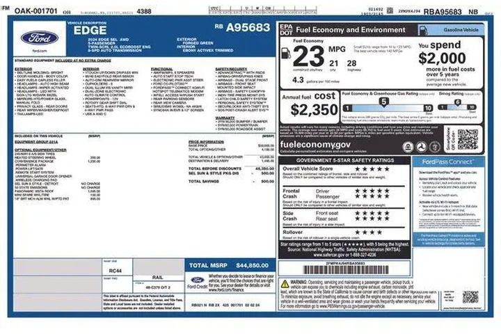 $28995 : Ford Edge 2024 AWD ST-Line 4 image 9