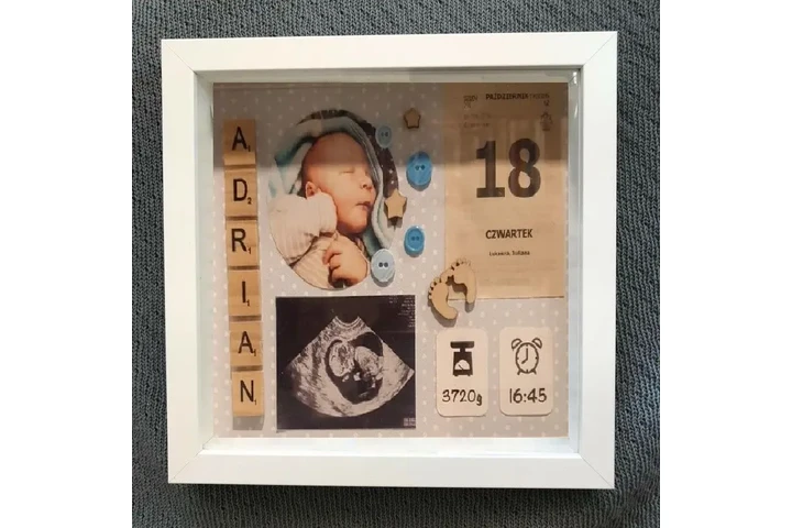 $60 : Marco Personalizado Para Bebe image 5