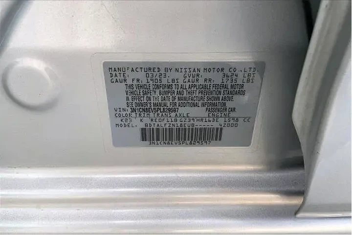 $15461 : Nissan Versa 2023 SV 4dr Sed image 8