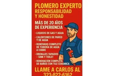 Plomero Experto a su Servicio en Los Angeles