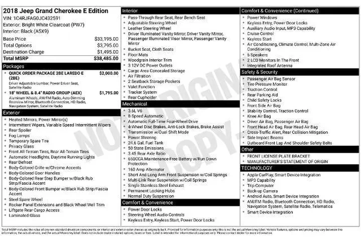 $15495 : Jeep Grand Cherokee 2018 4x4 image 7