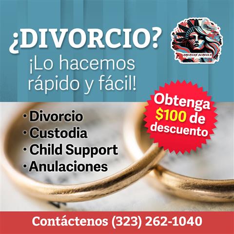 $100 de descuento en divorcios image 1