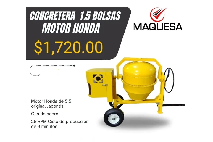 $1720 : Concretera JF-HONDA 1.5 Bolsas image 1