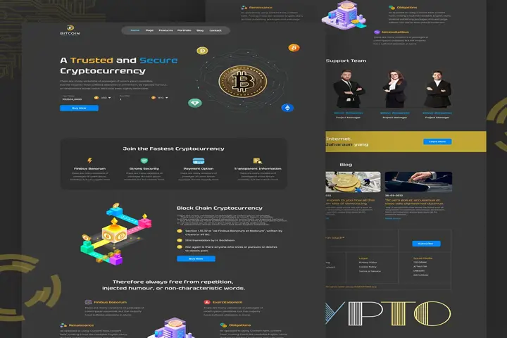 Crypto Website Landing Page image 1