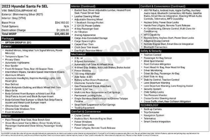 $23490 : Hyundai SANTA FE 2023 AWD SE image 6