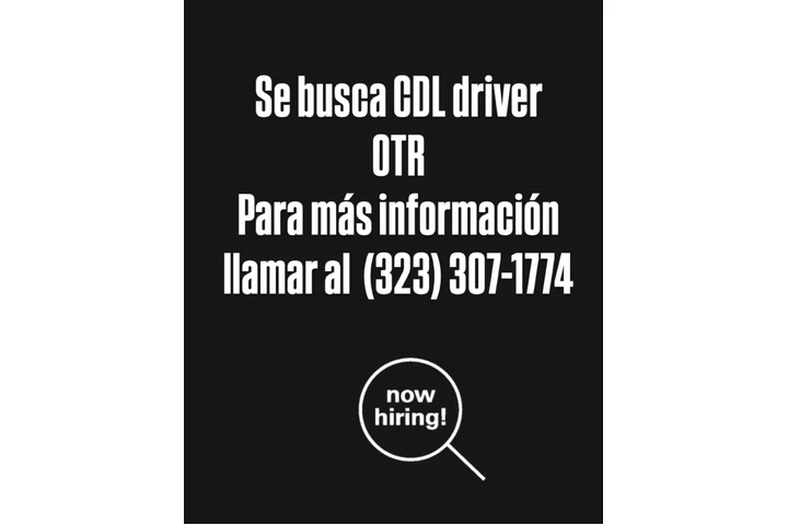 CDL TRUCK DRIVER OTR REQUERIDO image 1