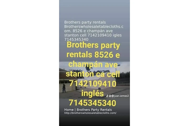 Brothers party rentals 24 hrs image 4