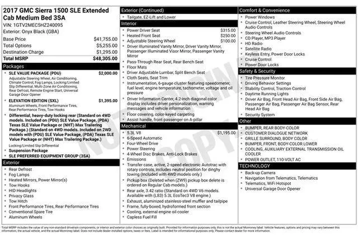 $18623 : GMC Sierra 1500 2017 4x4 SLE image 9