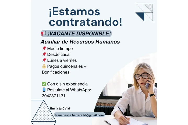 Vacante área administrativa image 1