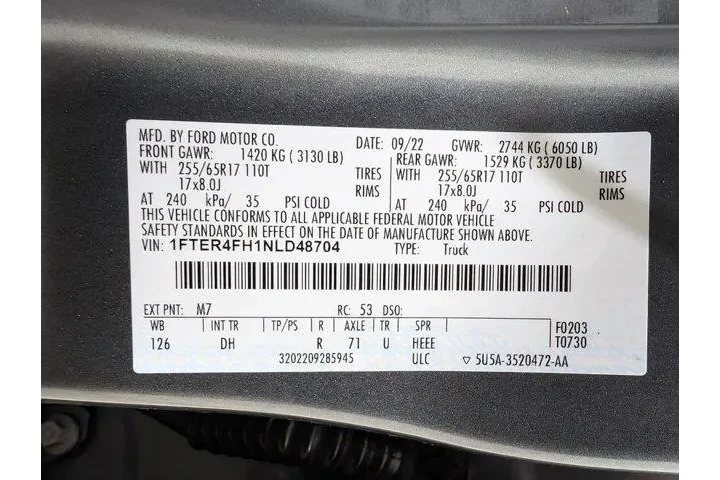 $28424 : Ford Ranger 2022 4x4 Lariat image 9