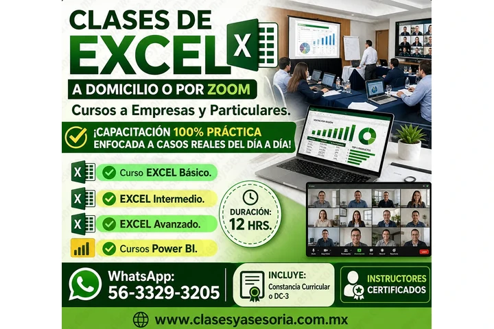 CURSOS de EXCEL a domicilio image 1