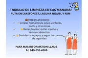 Trabajo de Limpieza (Mananas) en Orange County