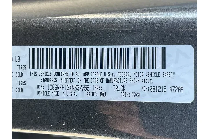 $30189 : Ram 1500 2019 4x4 Big Horn 4 image 9