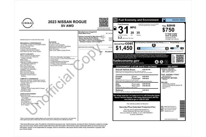 $23272 : Nissan Rogue 2023 AWD SV 4dr image 4