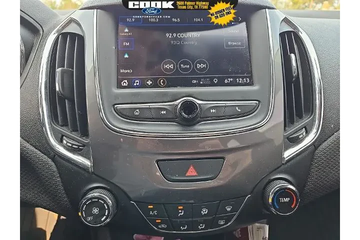 $10983 : Chevrolet Cruze 2019 LS 4dr image 4