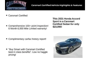 $23095 : Honda Accord 2021 Sport 4dr thumbnail