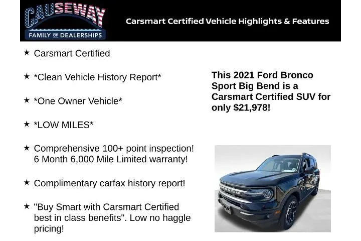 $21978 : Ford Bronco Sport 2021 AWD B image 2