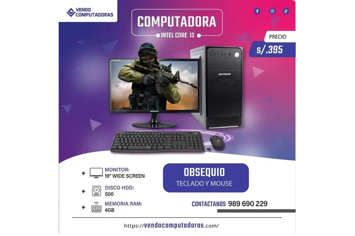 PC con monitor + regalos incl image 3