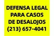 DEFENSA LEGAL EVITAR DESALOJOS en Los Angeles