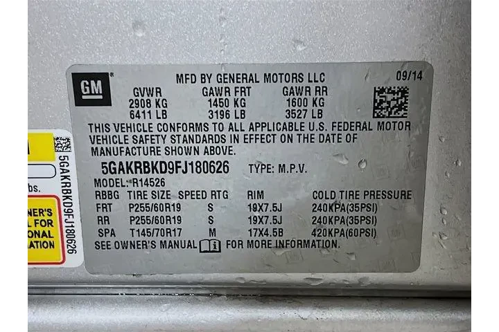 $11975 : Buick Enclave 2015 Leather 4 image 7