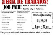 ****FERIA DE TRABAJOS!!! en Orange County