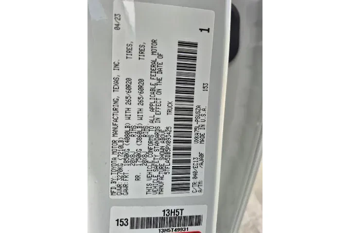 $39981 : Toyota Tundra 2023 4x4 SR5 4 image 5