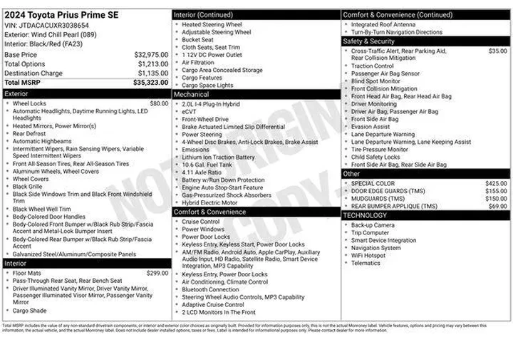 $30990 : Toyota Prius Prime 2024 SE 4 image 2