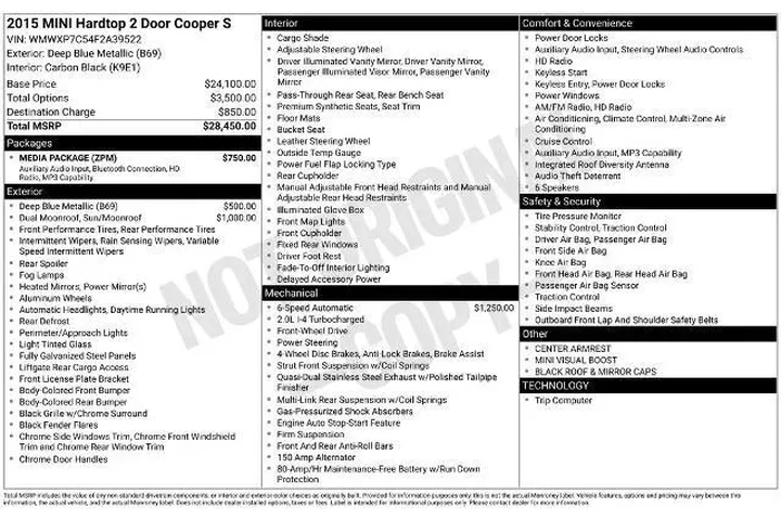 $10200 : MINI Hardtop 2 Door 2015 Coo image 2