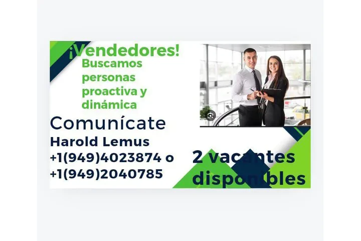 REQUERIMOS VENDEDRORES image 2