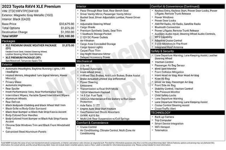 $32998 : Toyota RAV4 2023 XLE Premium image 7