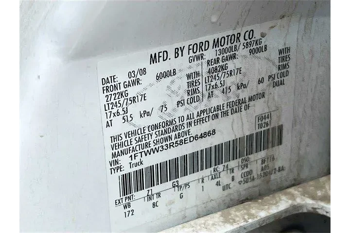 $22975 : Ford F-350 Super Duty 2008 F image 9