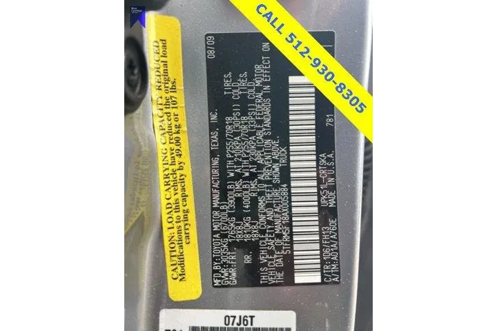 $17850 : Toyota Tundra 2010 4x2 Grade image 7