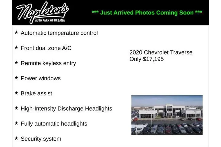 $17195 : Chevrolet Traverse 2020 LS 4 image 1