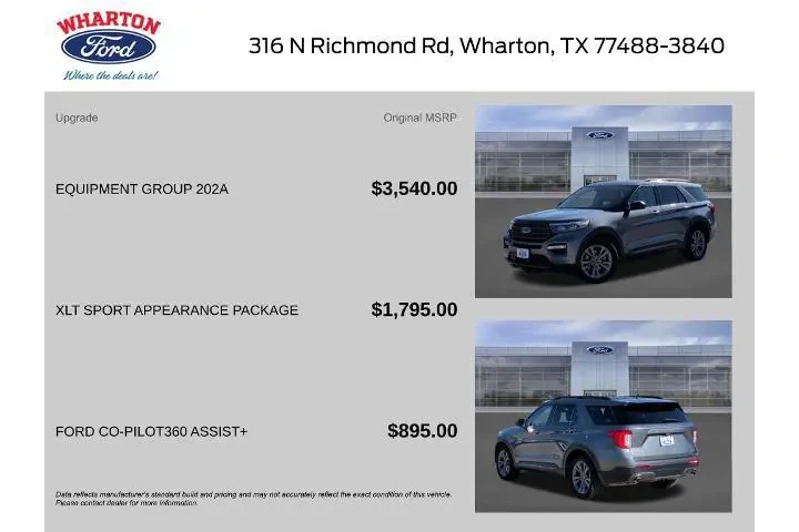 $21999 : Ford Explorer 2021 XLT 4dr S image 2