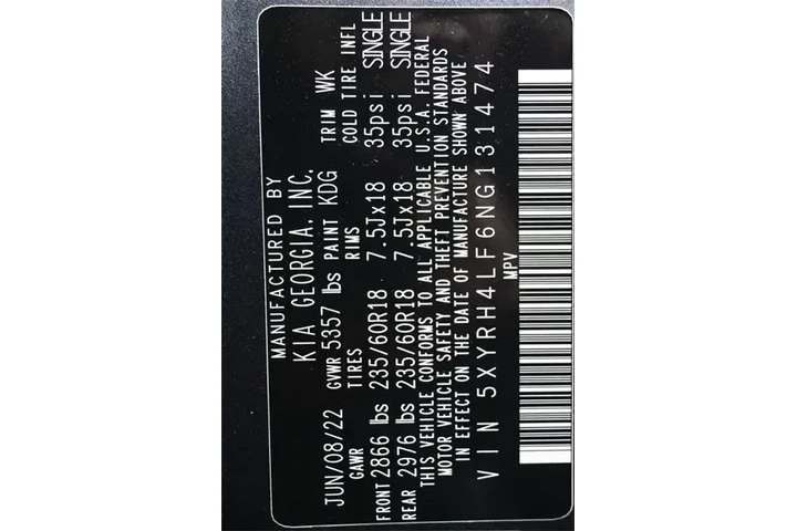 $25495 : Kia Sorento 2022 EX 4dr SUV image 7