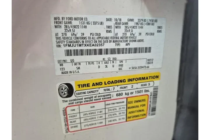 $30206 : Ford Expedition 2019 4x4 Pla image 5