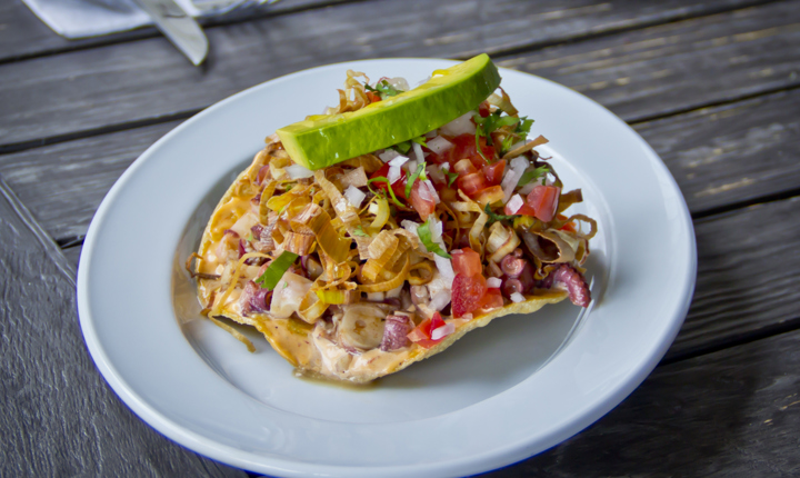 Tostadas de ceviche de pulpo