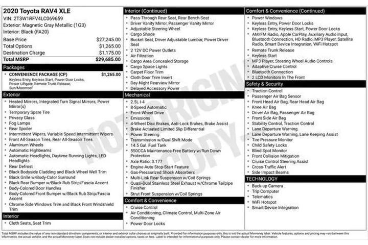 $22987 : Toyota RAV4 2020 XLE 4dr SUV image 3