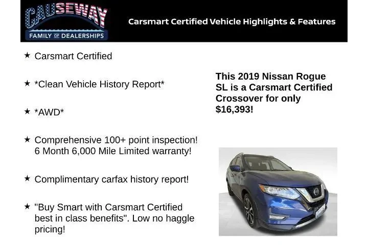 $16393 : Nissan Rogue 2019 AWD S 4dr image 2