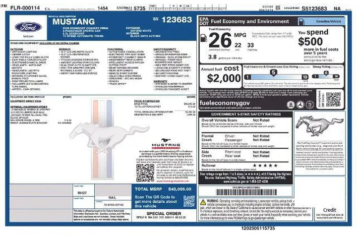 $35520 : Ford Mustang 2025 EcoBoost 2 image 2