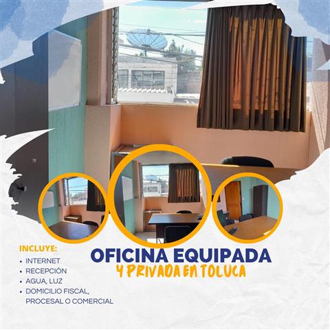 $4500 : OFICINAS PRIVADAS EN TOLUCA image 1