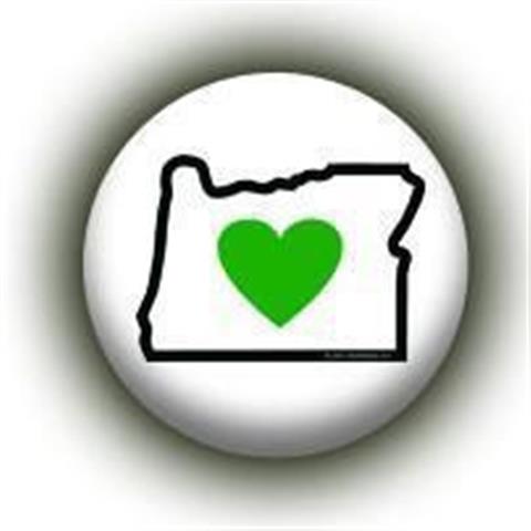 $14.99 : Heart in Oregon Flag Buttons image 1