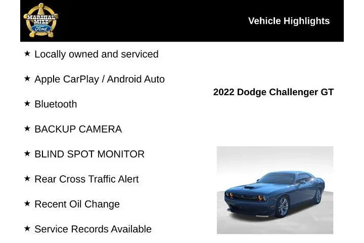 $29050 : Dodge Challenger 2022 GT 2dr image 2