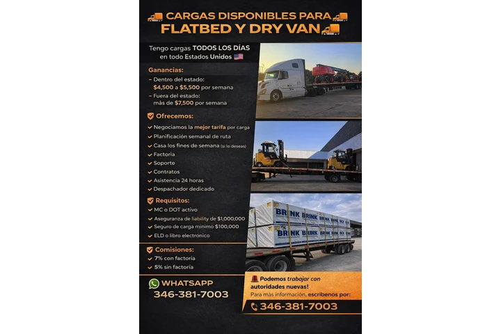 Busco flatbed y dry van 53/48 image 1
