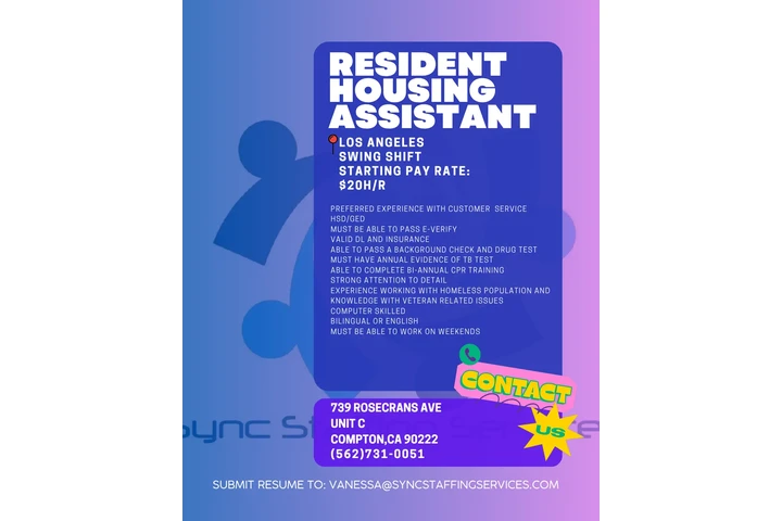 Resident Housing Assistant image 1