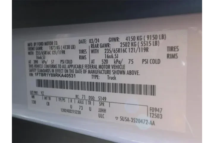 $32899 : Ford Transit 2024 250 3dr LW image 9