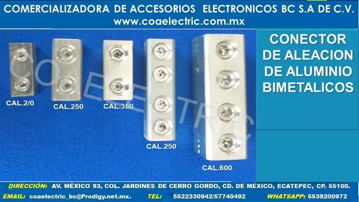 CONECTOR A TOPE BIMETALICO image 1