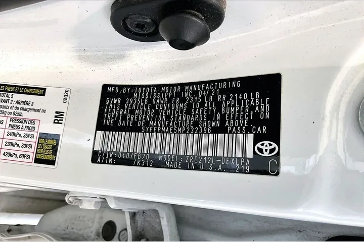 $15291 : Toyota Corolla 2021 LE 4dr S image 8