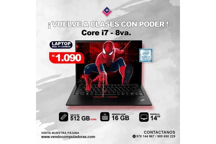 Laptop Lenovo - Core i7 - 8va. image 2
