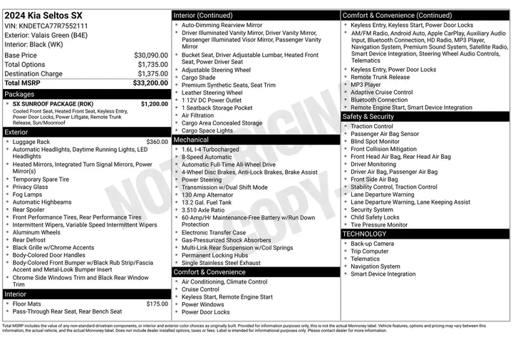 $26991 : Kia Seltos 2024 AWD SX 4dr S image 6